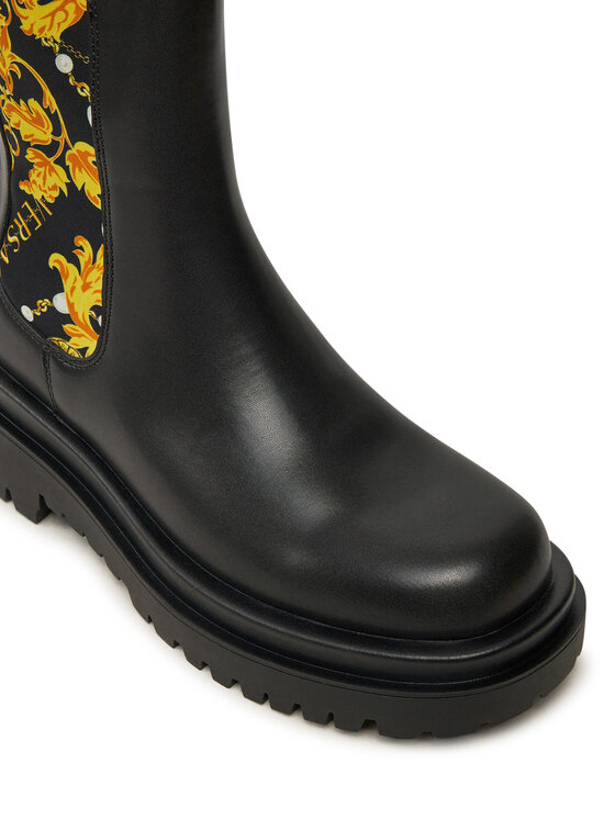 Versace Jeans Couture Versace Jeans Couture Kotníková obuv s elastickým prvkem Drew 77VA3S60 Černá