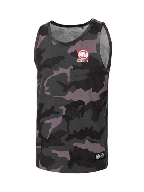PITBULL PITBULL Tank top Tank Czarny Regular Fit