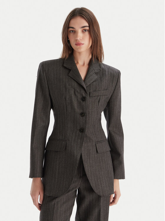 Marella Marynarka Essenza 2523046052 Brązowy Slim Fit