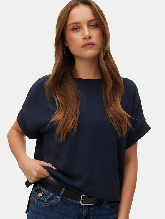 Vero Moda Vero Moda Blúzka Hali 10339414 Tmavomodrá Regular Fit