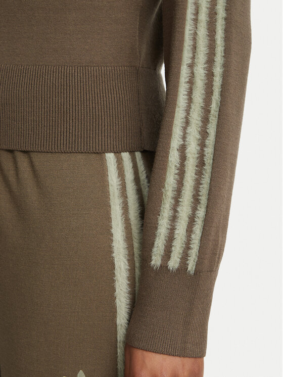 adidas adidas Strickjacke Firebird KS7365 Dunkelbeige Slim Fit