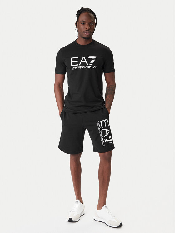 EA7 Emporio Armani EA7 Emporio Armani Tričko 7M001412 AF22264 UC001 Čierna Regular Fit