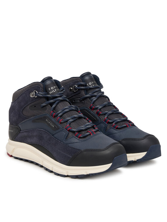 Tommy Hilfiger Tommy Hilfiger Αθλητικά Hilfiger Wp Mix Chukka Runner FM0FM06022 Σκούρο μπλε
