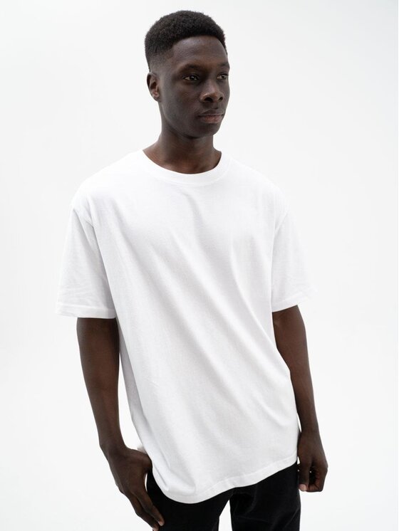 Urban City Urban City T-Shirt T-Shirt Oversize Męski Biały UrbanCity No Logo XXL Biały Oversize