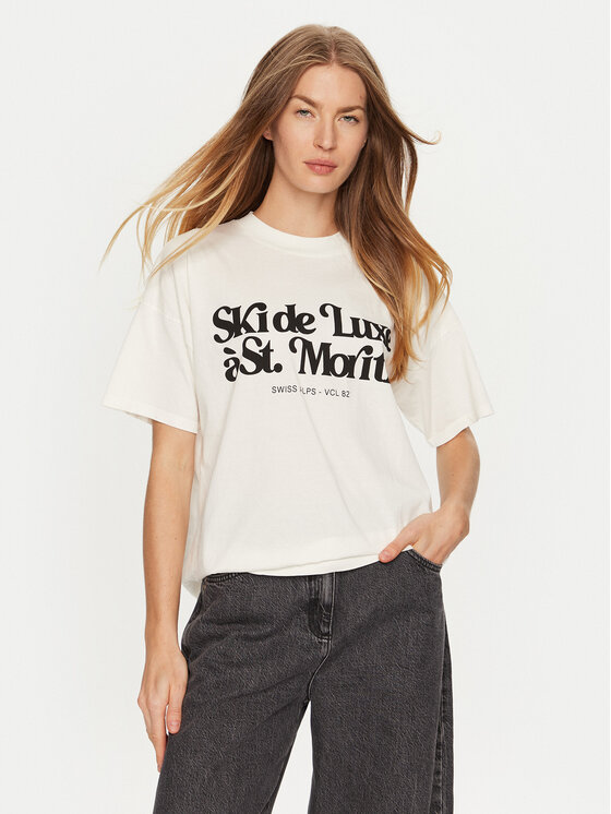 ViCOLO Tricou RS0052 Écru Regular Fit