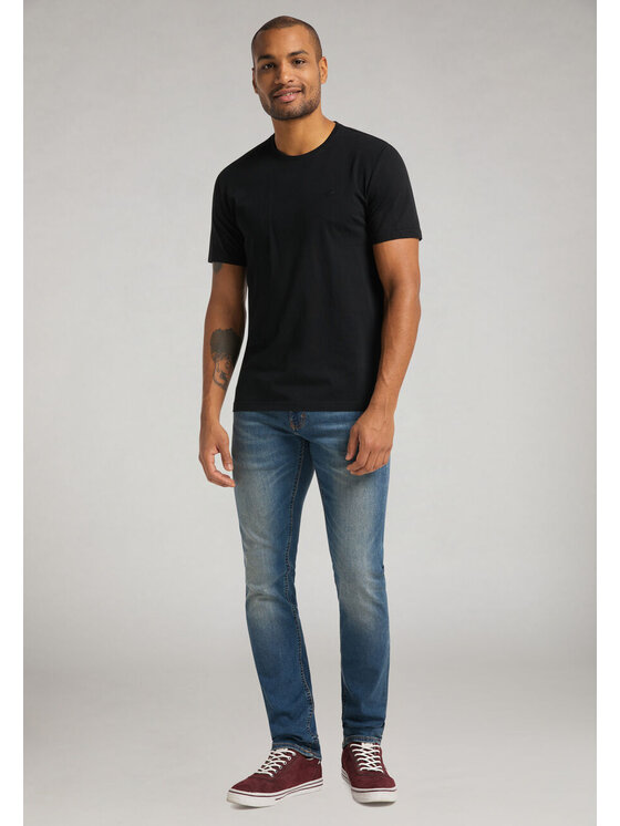 Mustang Mustang T-Shirt ALEX C EMBROIDERY Czarny Regular Fit
