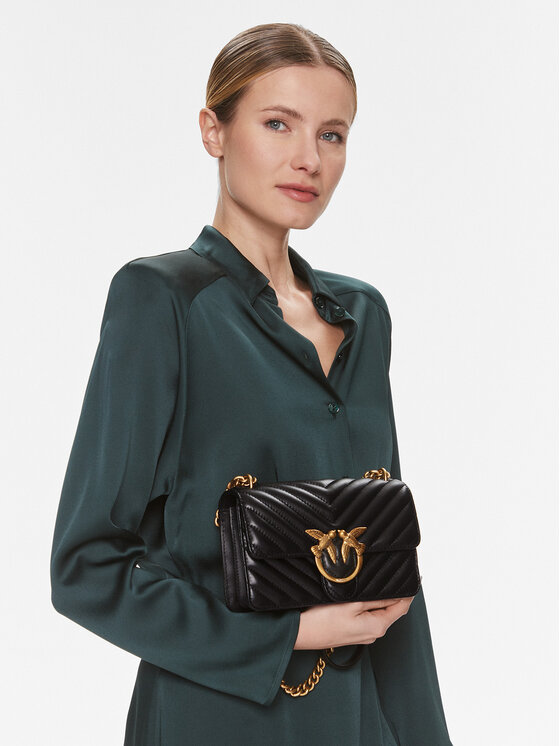 PINKO Pinko Kabelka Love One Mini Dc PE 23 PLTT 100074 A0GK Čierna