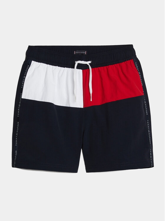 Tommy Hilfiger Tommy Hilfiger Plaukimo šortai UB0UB00527 Tamsiai mėlyna Regular Fit