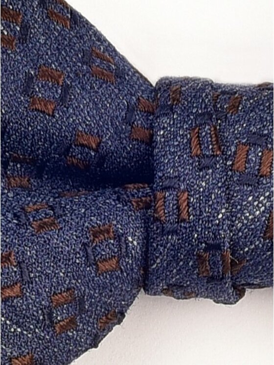 ELSNER ELSNER Mucha BUTTERFLY Z JEDWABNEGO ŻAKARDU A5120 Granatowy