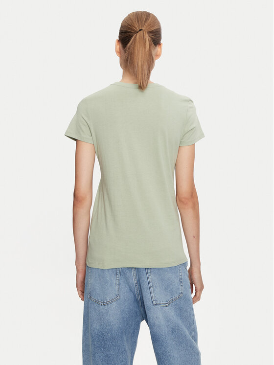 Gap Gap T-krekls 417797-14 Zaļš Regular Fit