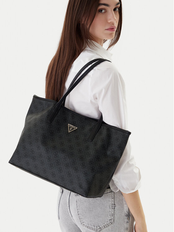 Guess Guess Дамска чанта Victtoria HWESG9 51428 Сив