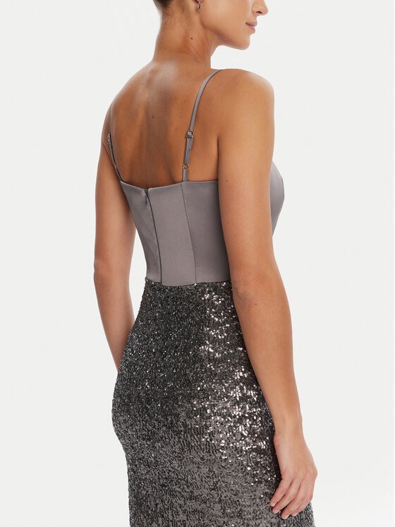 Rinascimento Rinascimento Abendkleid CFC0124976003 Grau Slim Fit