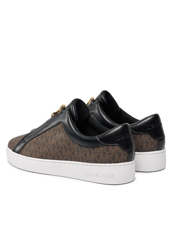 MICHAEL Michael Kors MICHAEL Michael Kors Sportcipők Keaton Zip Slip On 43R4KTFP2B Barna