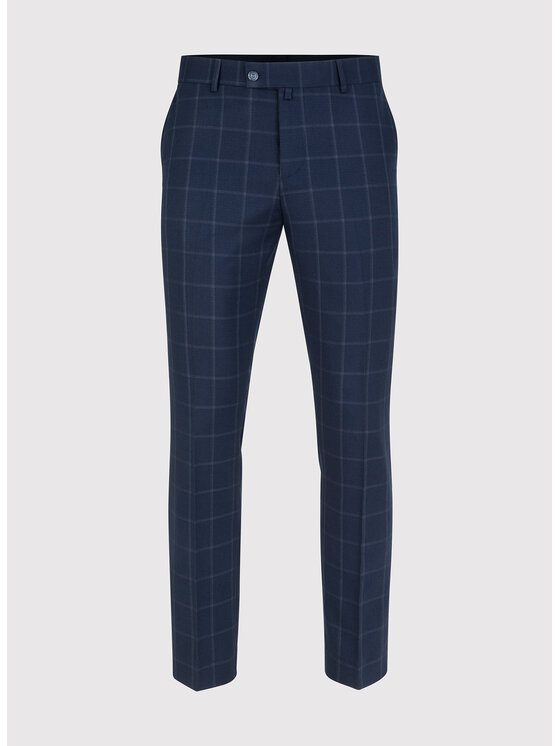 Pako Lorente Pako Lorente Spodnie garniturowe P23WF-6G-002 Granatowy Slim Fit