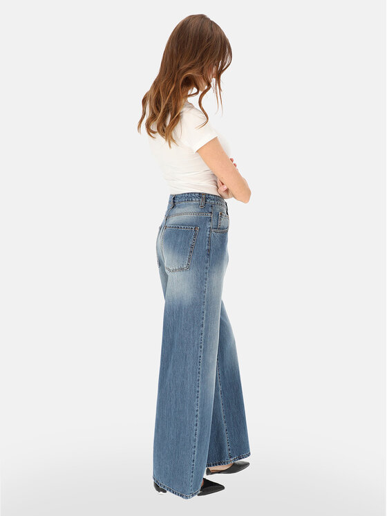 L’AF L’AF Spodnie damskie Hill Niebieski Wide Leg