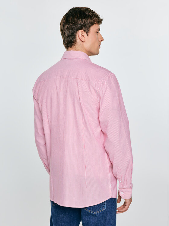 BIG STAR BIG STAR Koszula COSISER Czerwony Basic Fit