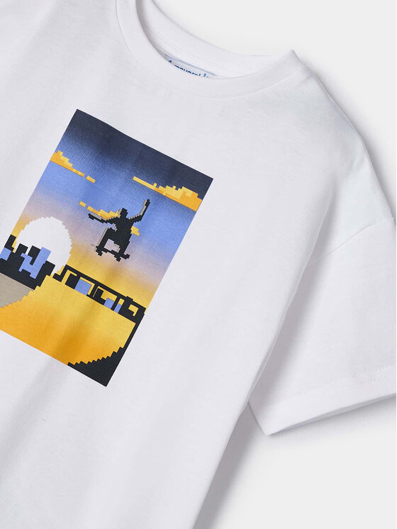 Mayoral Mayoral T-krekls 3015 Balts Regular Fit