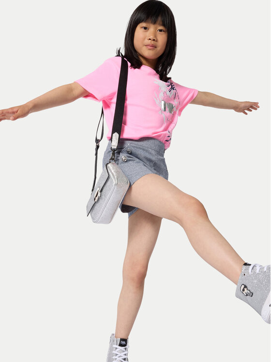 Karl Lagerfeld Kids Karl Lagerfeld Kids Majica Z31161 S Roza Regular Fit