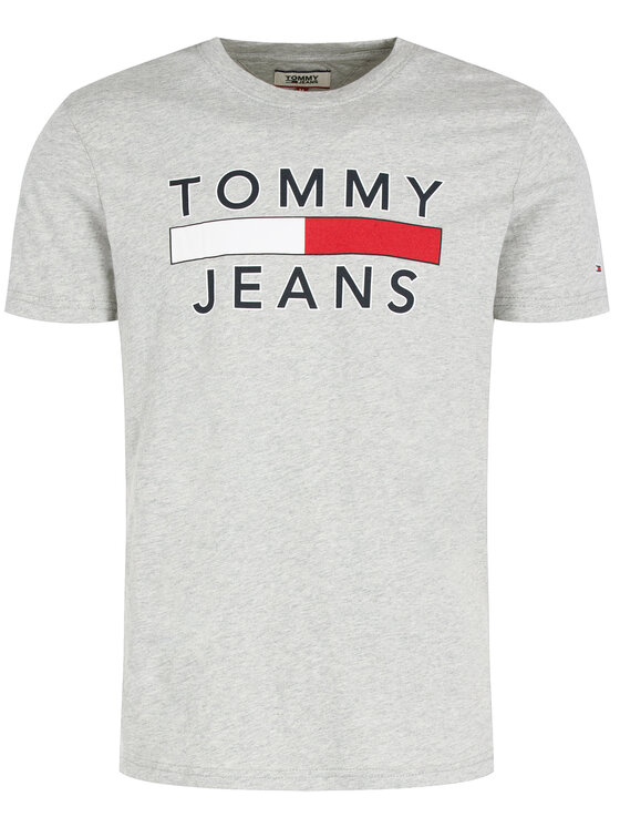 Tommy Jeans Tommy Jeans T-shirt Tjm Essential Logo DM0DM07430 Grigio Regular Fit