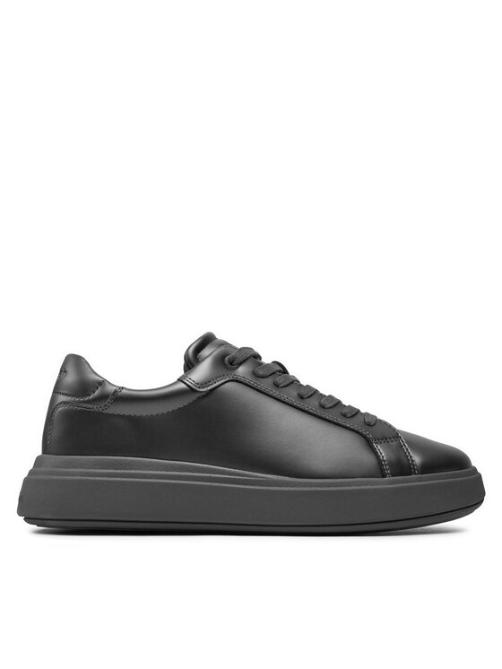 Calvin Klein Snīkeri Low Top Lace Up Shine HM0HM01390 Melns