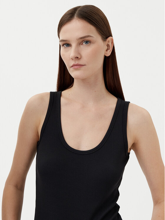 Calvin Klein Calvin Klein Top K20K208246 Czarny Slim Fit