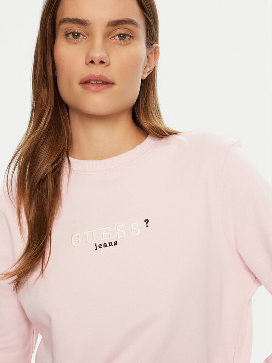 Guess Jeans Guess Jeans Суитшърт W5RQ28 K68I4 Бежов Regular Fit