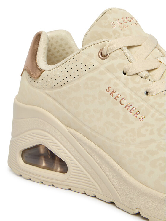 Skechers Skechers Sneakersy Uno Wedge - Safari Daze 177521/OFWT Béžová