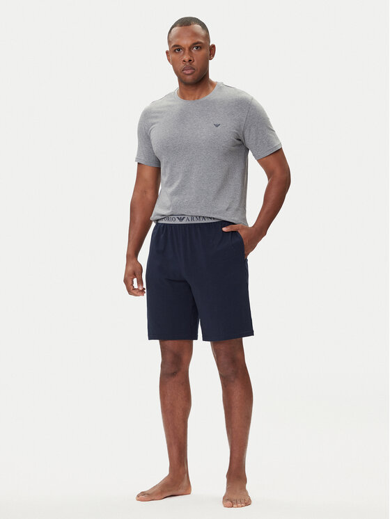 Emporio Armani Underwear Piżama EM000400 AF10776 M8098 Szary Regular Fit