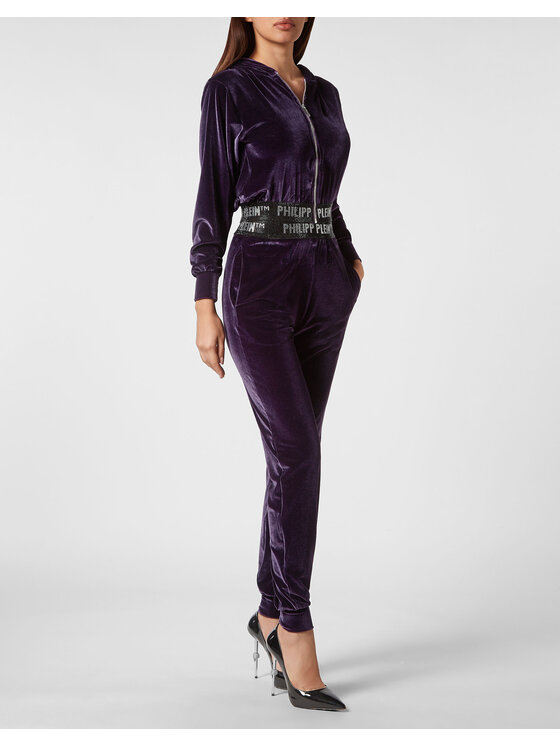 PHILIPP PLEIN PHILIPP PLEIN Mikina 3545 Fialová Regular Fit