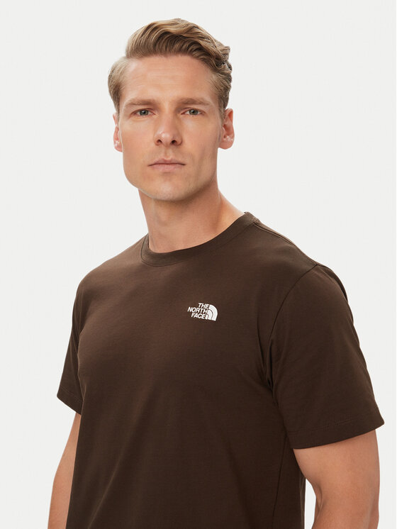 The North Face The North Face T-krekls Evolution Simple Dome NF0A8CZ2 Tumši brūna Regular Fit