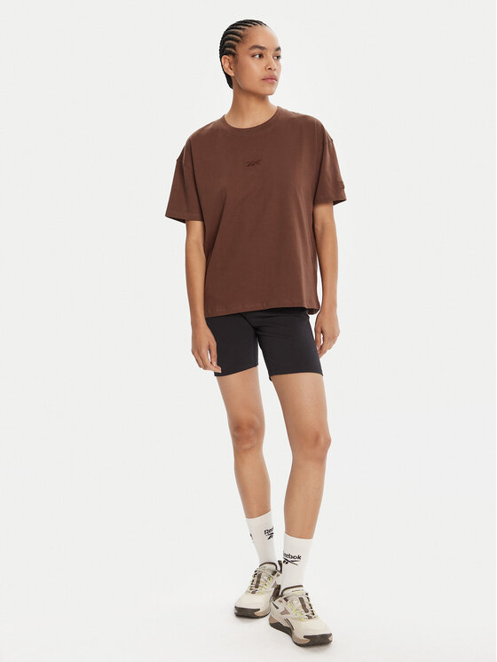 Reebok Reebok T-shirt RK25315CCW Smeđa Regular Fit