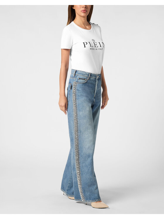 PHILIPP PLEIN PHILIPP PLEIN Jeansy 21125 Błękitny Skater Fit