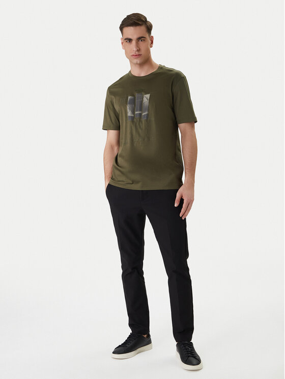 BOSS BOSS T-Shirt PS Spirit70 Grx 50559811 Zielony Regular Fit