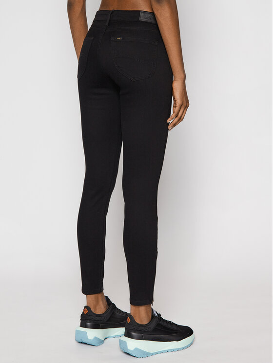 Lee Lee Jeansy Scarlett Cropped L30CFS47 112106337 Czarny Skinny Fit