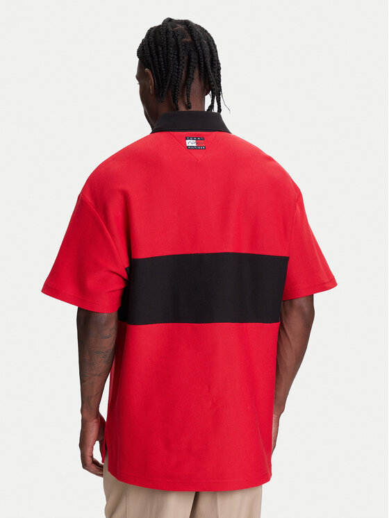 Tommy Hilfiger Tommy Hilfiger Tricou polo F1 Movie Race Day MW0MW41393 Roșu Relaxed Fit