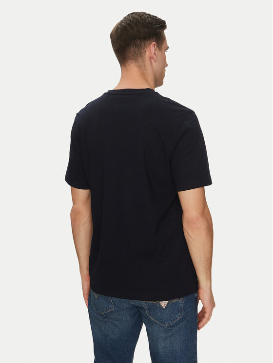 Tommy Hilfiger Tommy Hilfiger Tricou Essential V-Neck Tee MW0MW39249 Bleumarin Regular Fit