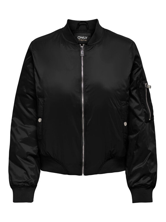 ONLY ONLY Куртка бомбер 15293313 Чорний Regular Fit