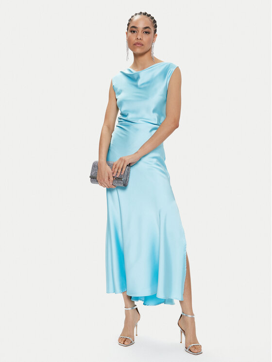 Imperial Imperial Коктейльна сукня AEQJHBA Блакитний Slim Fit