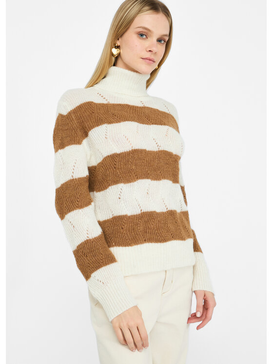 Liu Jo Liu Jo Maglione MF5419MA58PD3737 Beige Regular Fit