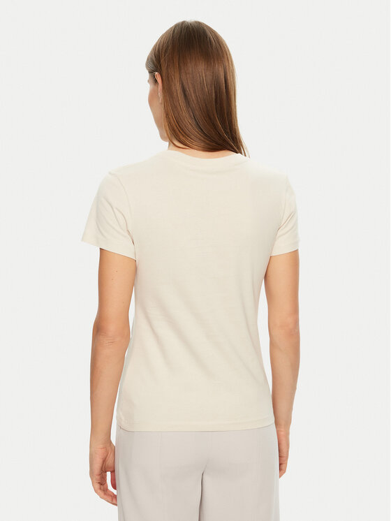 Calvin Klein Jeans Calvin Klein Jeans T-Shirt Institutional Graphic J20J224990 Beżowy Slim Fit