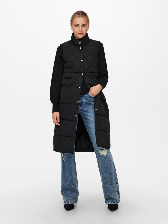 ONLY ONLY Brezrokavnik 15238994 Črna Regular Fit