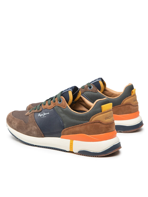 Pepe Jeans Pepe Jeans Sneakersy London Pro Basic 22 PMS30864 Brązowy