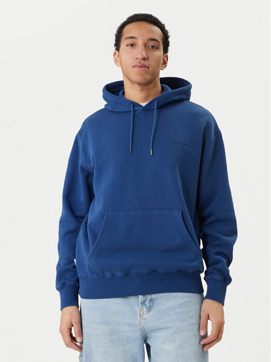 Element Element Mikina Lowcase Pigment Po ELYFT00173 Modrá Relaxed Fit