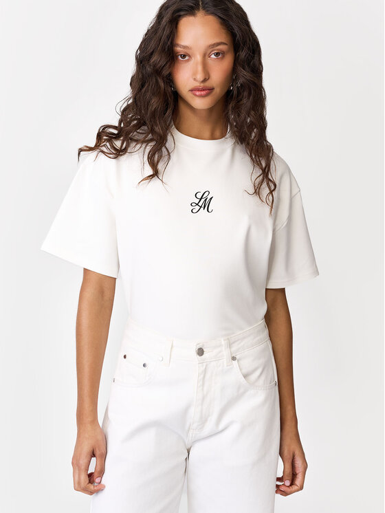 La Mania La Mania T-shirt HOLT Crema Basic Fit