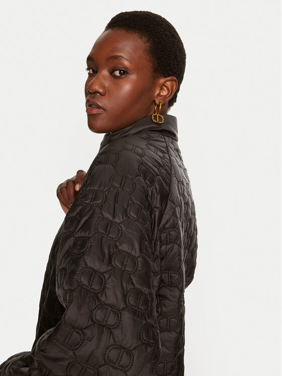 TWINSET TWINSET Зимова куртка 242TP2021 Чорний Regular Fit