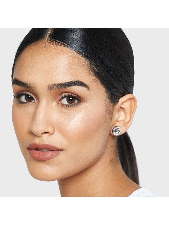 Guess Guess Naušnice JUBE02287JW-RHBK Stříbrná