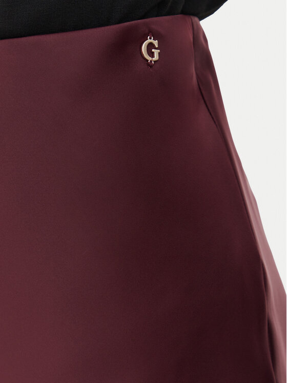 Guess Guess Midi krilo W6BD25 W4250 Bordo rdeča Regular Fit