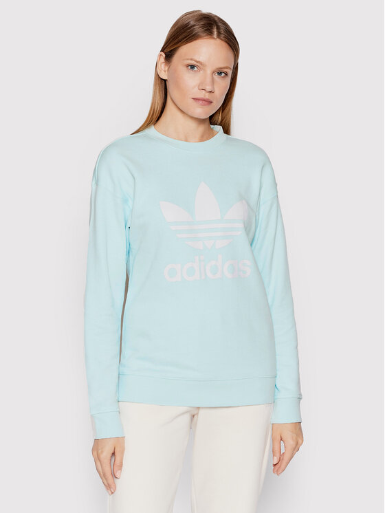 Adidas Majica Dugih Rukava Treofil Crew HL6678 Plava Regular Fit