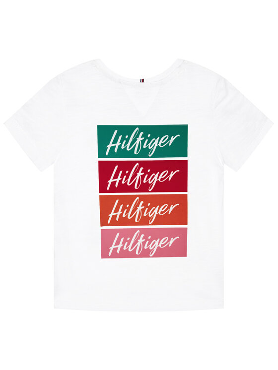 Tommy Hilfiger Tommy Hilfiger T-shirt Reflective Logo Tee KG0KG05252 M Blanc Regular Fit