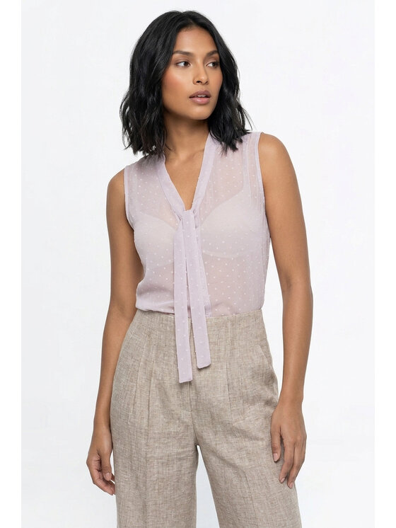 FIGL FIGL Blúzka M1368 Fialová Regular Fit